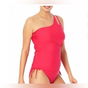 Tankini Top
Time and Tru Women's and Women's Plus Cut Out One Shoulder